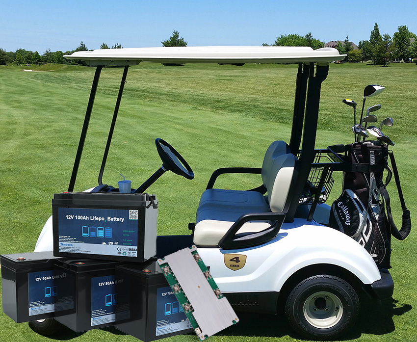 golf-cart-battery & BMS